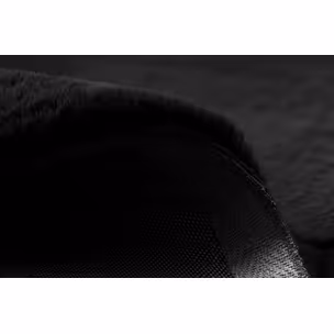 Dywan okrągły FLUFF BLACKY - czarny