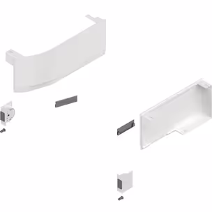 Siłowniki Tip-On AVENTOS HK TOP / LF 420-1610 / białe zaślepki 
