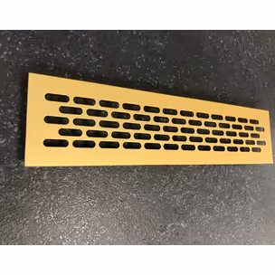Kratka wentylacyjna 60 L-245mm aluminium C-23 złoty anodowany mat