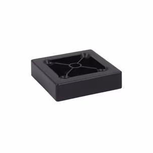 Nóżka kwadratowa K042 - czarny mat / wys. 1.5 cm
