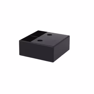 Nóżka kwadratowa 6435 - czarny mat / wys. 2.5 cm