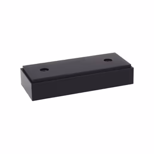 Nóżka prostokątna K160 - czarny mat / wys. 2 cm