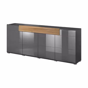 Komoda TOLEDO WM 25 - antracyt połysk