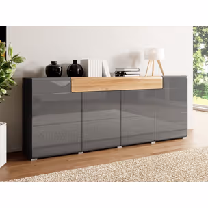 Komoda TOLEDO WM 25 - antracyt połysk