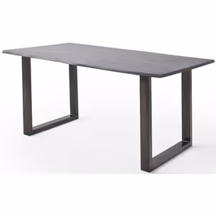 Stół drewniany CALABRIA z blatem 2.5 cm - szary piaskowany