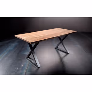 Stół drewniany CALABRIA z blatem 2.5 cm - natur