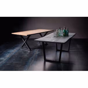 Stół drewniany CALABRIA z blatem 2.5 cm - natur