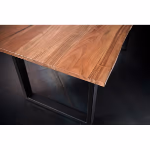 Stół drewniany CALABRIA z blatem 2.5 cm - natur