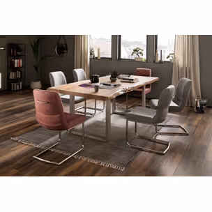 Stół drewniany CALABRIA z blatem 2.5 cm - natur