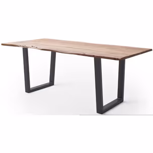 Stół drewniany CALABRIA z blatem 2.5 cm - natur