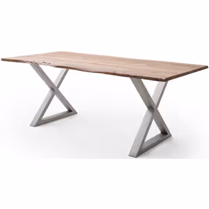 Stół drewniany CALABRIA z blatem 2.5 cm - natur