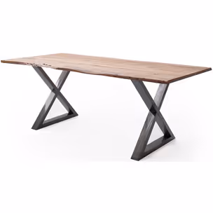 Stół drewniany CALABRIA z blatem 2.5 cm - natur