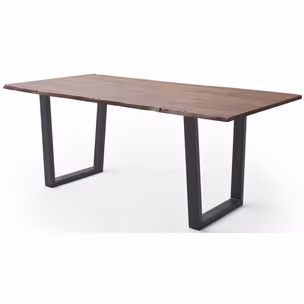 Stół drewniany CALABRIA z blatem 2.5 cm - orzech
