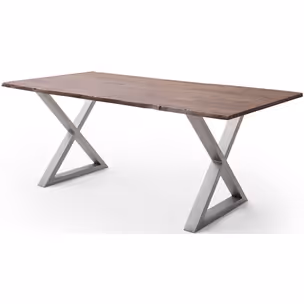 Stół drewniany CALABRIA z blatem 2.5 cm - orzech