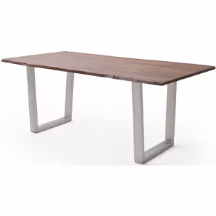 Stół drewniany CALABRIA z blatem 2.5 cm - orzech
