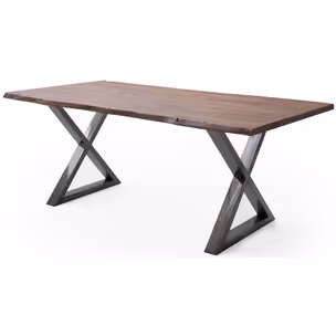 Stół drewniany CALABRIA z blatem 3.5 cm - orzech