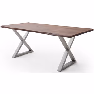 Stół drewniany CALABRIA z blatem 3.5 cm - orzech