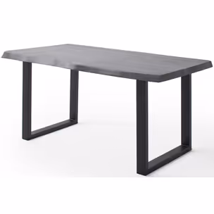 Stół drewniany CALABRIA z blatem 5.5 cm - szary piaskowany
