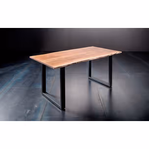 Stół drewniany CALABRIA z blatem 5.5 cm - natur