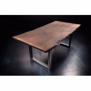 Stół drewniany CALABRIA z blatem 5.5 cm - orzech