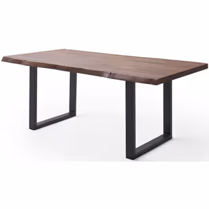 Stół drewniany CALABRIA z blatem 5.5 cm - orzech