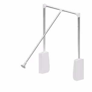 Pantograf aluminiowy Valcomp - biały / 60-83 cm