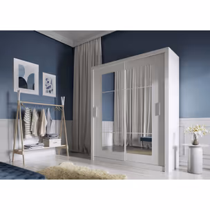 Szafa przesuwna 2-drzwiowa IDEA ID-02 - biały