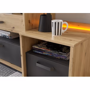 Stolik nocny z oświetleniem QUBIC QB-10