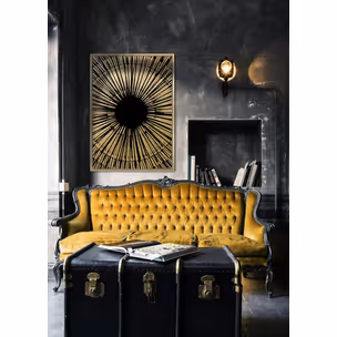 Obraz nowoczesny TOIR22763 102x142 cm - złoty