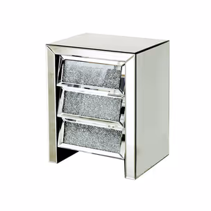 Szafka nocna lustrzana 17JS002 45x35x70 cm