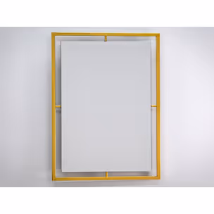 Lustro w stalowej oprawie LW6853 100x120 cm - złoty