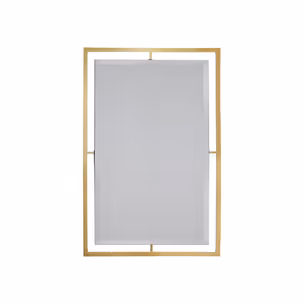 Lustro w stalowej oprawie LW6853 100x120 cm - złoty