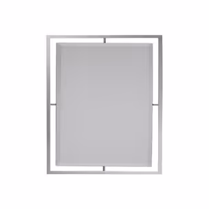 Lustro w stalowej oprawie LW6853 100x120 cm - srebrny