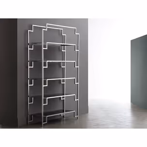 Regał stalowy GG1068 120x40x202 cm - srebrny