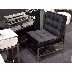 Fotel FC41 75x68x95 cm - srebrno-czarny