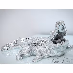 Figura KROKODYL 2053 - srebrny