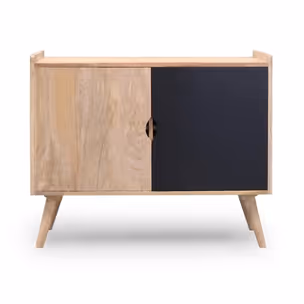 Komoda drewniana w stylu skandynawskim OSLO - czarny