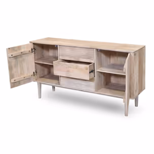 Komoda drewniana FIFTY - mango naturalne