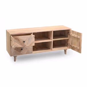 Szafka RTV PARQUET - drewno mango