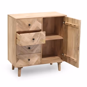 Komoda 85 cm PARQUET - drewno mango