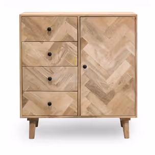 Komoda 85 cm PARQUET - drewno mango