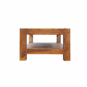 Stolik kawowy z półką drewniany VERONA 120x70 - palisander teak