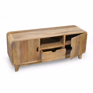 Szafka RTV 135cm RETRO - drewno mango