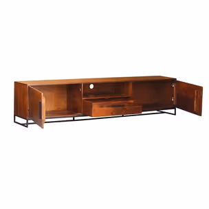 Szafka RTV 220cm LIVERPOOL - orzech włoski