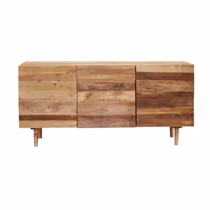 Komoda drewniana 3-drzwiowa CENTURY RUSTIC - stare drewno