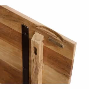Komoda drewniana 3-drzwiowa CENTURY RUSTIC - stare drewno
