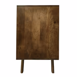 Komoda drewniana 4-drzwiowa STOCKHOLM - mango orzech włoski