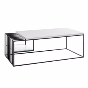 Stolik kawowy JUBA 120x60 - MDF biały mat