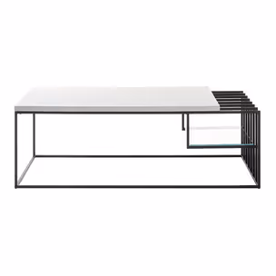 Stolik kawowy JUBA 120x60 - MDF biały mat