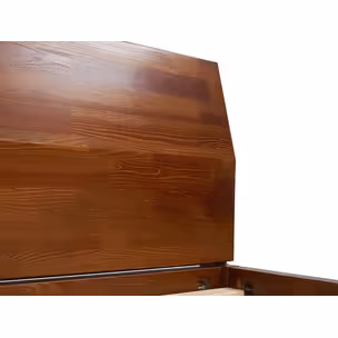 Łóżko drewniane sosnowe AGAVA 200x200 cm - orzech